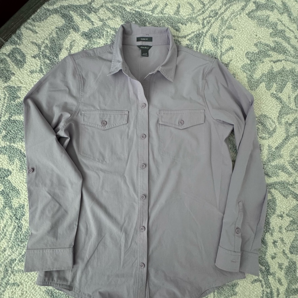 Dusty Rose women’s Eddie Bauer Departure Shirt. size S